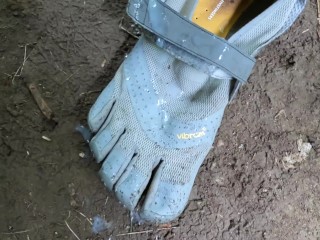 Vibram Fivefingers Coated in Cum