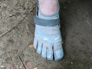 Vibram Fivefingers Coated in Cum
