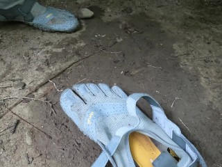 Vibram Fivefingers Coated in Cum