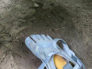 Vibram Fivefingers Coated in Cum