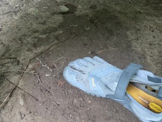 Vibram Fivefingers Coated in Cum