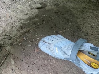 Vibram Fivefingers Coated in Cum