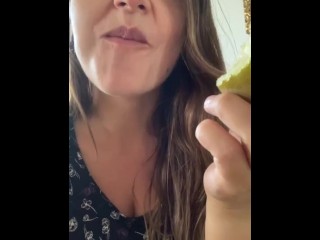 Short eating video. I eat a pear and I will not let you try it