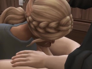 Mega Sims-Cheating wife gets blowbanged by strangers in front of cuckold husband (Sims 4)