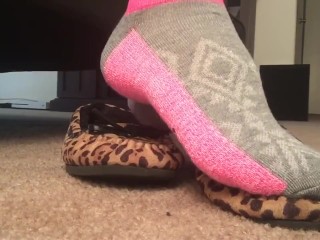 Socks and Cheetah Moccasins Frieda Ann Foot Fetish