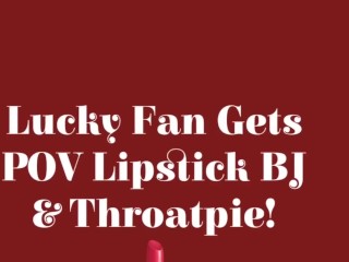 Mature Hotwife POV Red Lipstick Blowjob For Fan & Throatpie!💄Full On OF!