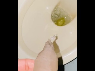 Uncut cock foreskin touch pissing at the gym bathroom best hot long foreskin piss 