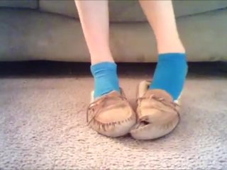 Update Hole in Moccasins Frieda Ann Foot Fetish