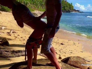 Sandy Beaches and Cute Babes Fucked In Public Nature (TEASER)