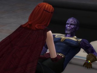 Thanos and Scarlet Witch