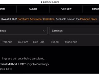 My pornhub and onlyfans profit for last month. Pornhub I just started. 