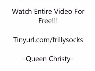 Free 20 minute Sock Face Stomp on slave's face!