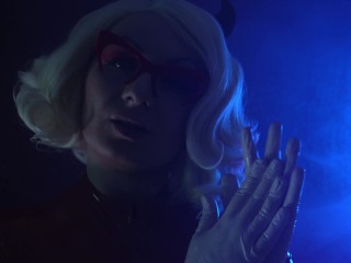 ASMR vinyl nitrile nurse doctor MEDICAL GLOVES FETISH Arya Grander in latex rubber Halloween costume