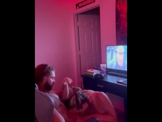 COLLEGE GIRL RIDES BF PLAYING THE GAME! CUCK POV