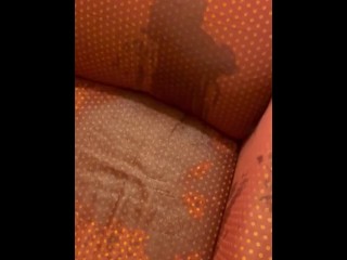 Lexus Lynn soaking the chair 