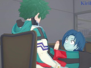 Kaoruko Awata (Bubble Girl) and Izuku Midoriya have intense sex - My Hero Academia Hentai