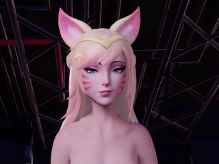 Ahri pov cowgirl League Of Legends - (Arti202)