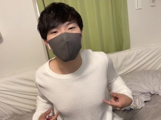 白ニットを着て乳首をいじめたらメスイキしちゃいました♡　チクニー動画　女性向け　男性向け　乳首イキ　ぽっちゃり男子　イケメン　ドライオーガズム