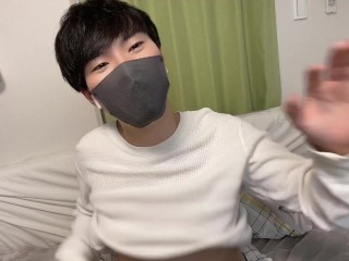 白ニットを着て乳首をいじめたらメスイキしちゃいました♡　チクニー動画　女性向け　男性向け　乳首イキ　ぽっちゃり男子　イケメン　ドライオーガズム