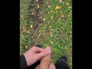 Cute 18 Teen Boy Can't Hold Pee and Desperately Moans while Peeing in Nature. | 4K