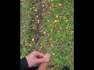 Cute 18 Teen Boy Can't Hold Pee and Desperately Moans while Peeing in Nature. | 4K