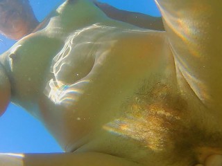 Hardcore ANAL FUCK in the Sea # Underwater CUM spray