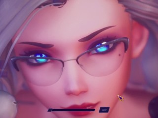 Subverse - Blonde with glasses gets triple facial, furry alien, cyber girl, ship captain