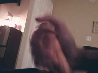 Spitting on my cock for a Cumshot