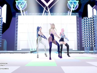 [MMD] Kep1er - Up! Ahri Seraphine Kaisa Hot Kpop Dance League Of Legends KDA AllOut