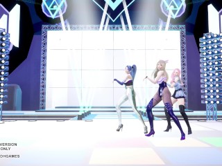 [MMD] Kep1er - Up! Ahri Seraphine Kaisa Hot Kpop Dance League Of Legends KDA AllOut