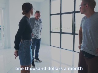 The Husband watches his Wife being Fucked by a realtor for a Discount!