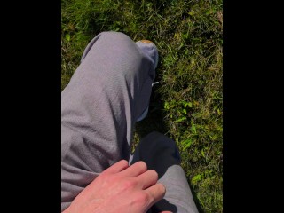 Cute Desperately Moaning 18 Teen Boy Can't Hold Pee so he Peeing in Nature / Male Public Peeing | 4K