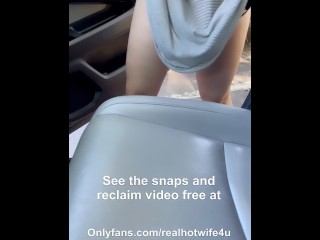 Hotwife comes back to hubby used while he waits in car 