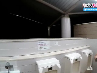 乳首ピアスとマゾマスクを装着したボンデージ姿の汚デブ女装が公衆トイレに出没【女装マゾ】【みけぽ】【GMPD】【肉便器】【精液便所】【奴隷】【調教】【露出】