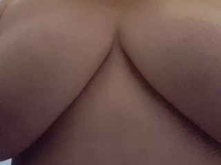 Help me soap up and wash my huge boobs in the shower?