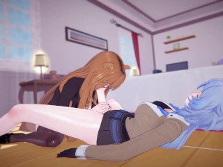 Office Busty Futas - Futa Ganyu x Futa Raphtalia