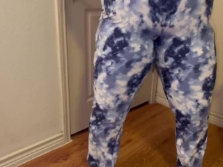 Pee Desperation: Watch Me Piss Through My Pajama Pants Before Bed