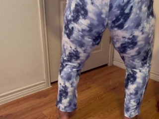 Pee Desperation: Watch Me Piss Through My Pajama Pants Before Bed