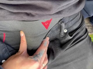 Young Hot Blonde lets me Play with her Pussy in Public Park - RISKY PUBLIC POV