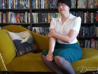 Secretary Self-Spanking - Pandora Blake takes matters into her own hands with self discipline