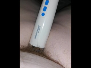 Rubbing my clit and playing with my magic wand until I cum 