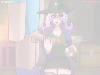 Hornycraft Milf Witch Milking big penis and Sperms Collecting