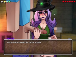 Hornycraft Milf Witch Milking big penis and Sperms Collecting