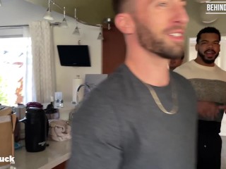 Big muscle BBC fucks Ivy Steele and the kicker from the football team