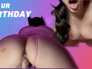 It’s UR Birthday JOI! Edging, POV Sex, BJ, Real Female Orgasms