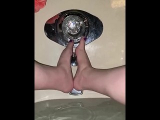 Purple Gel Polish Masturbation 