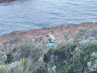 Public dick flash on the beach. She was shocked at first but then decided to suck me dry