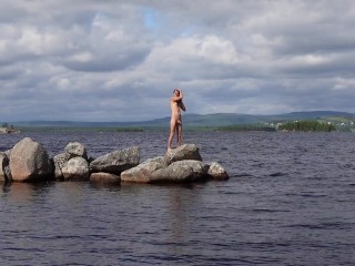 Stones in water