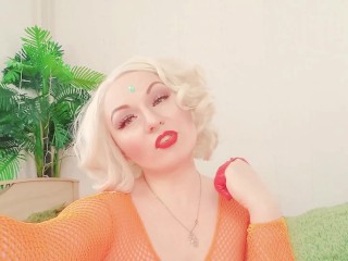 JOI COUNTDOWN with natural boobs pierced pussy! Arya Grander fetish blonde - FemDom POV dirty talk