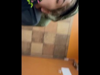 Getting a PUBLIC CREAMPIE in the Taco Bell Bathroom 